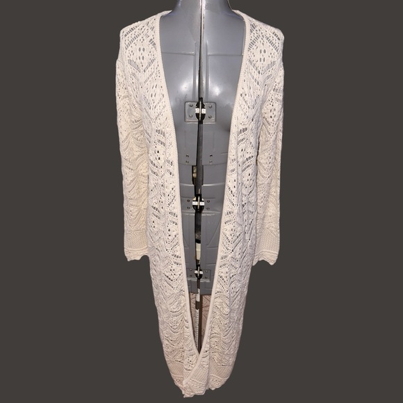 Crocheted Boho Duster - Picture 1 of 8